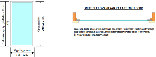 Ene. Fast Dörr 1-delad